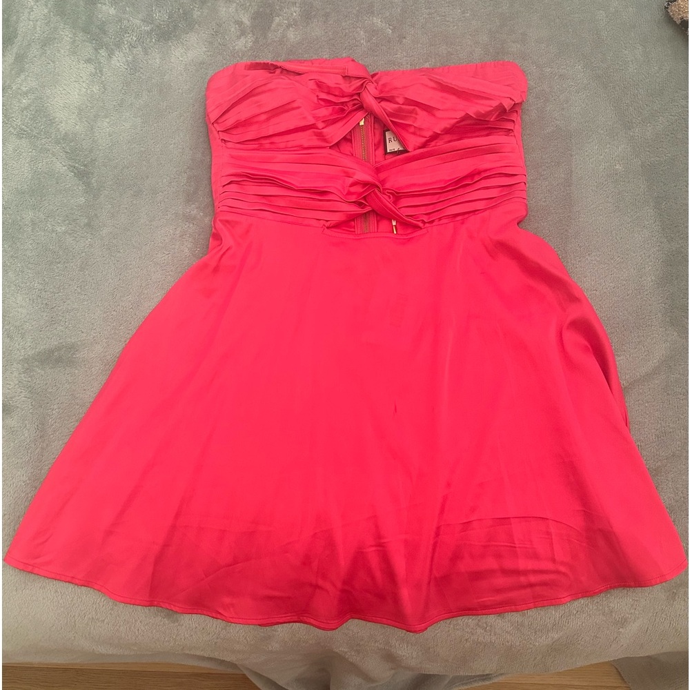 Hello Molly pink strapless, mini dress!! Medium and Large!!